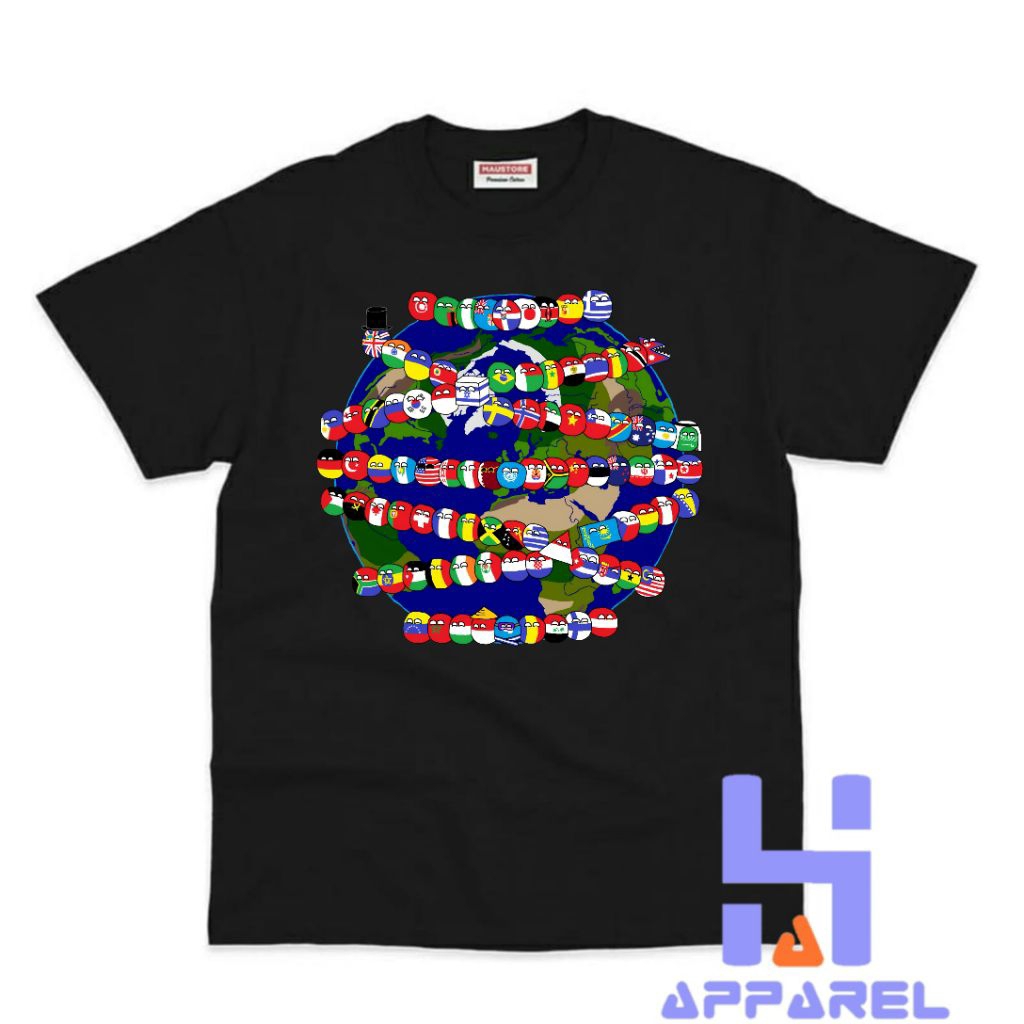 BAJU ANAK KAOS ANAK COUNTRY BALL COUNTRY HUMAN