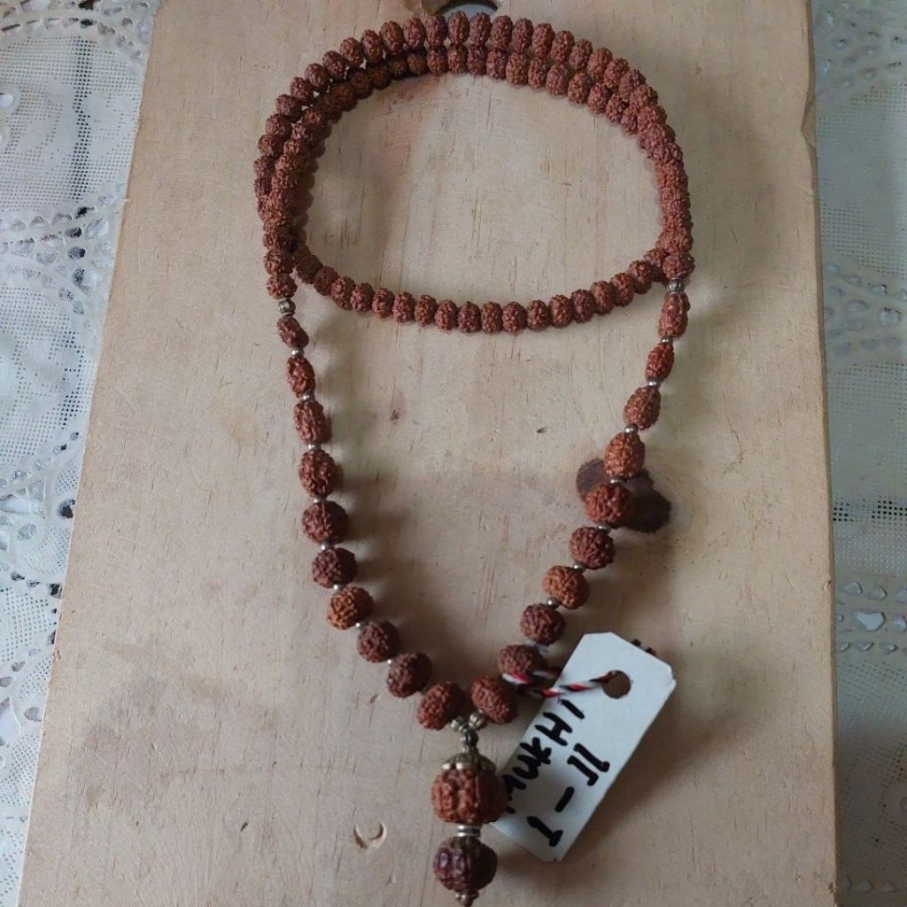 japamala rudraksa /biji genitri/108 butir/mukhi 1 -11,mukhi 2,mukhi 5,mukhi 6,mukhi 7,mukhi 8,mukhi 