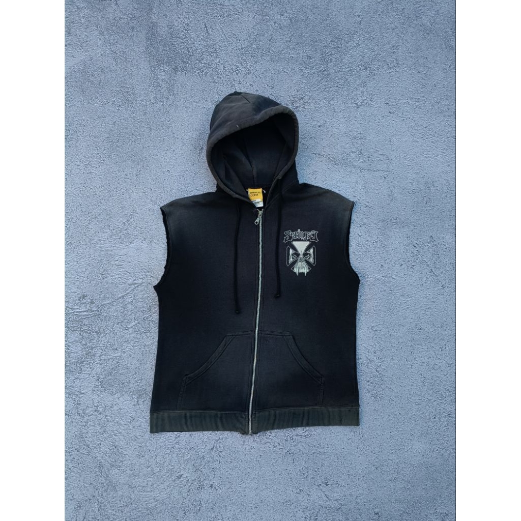 Zipper vest seringai under licensed merchons old reales "SERIGALA MILITIA"