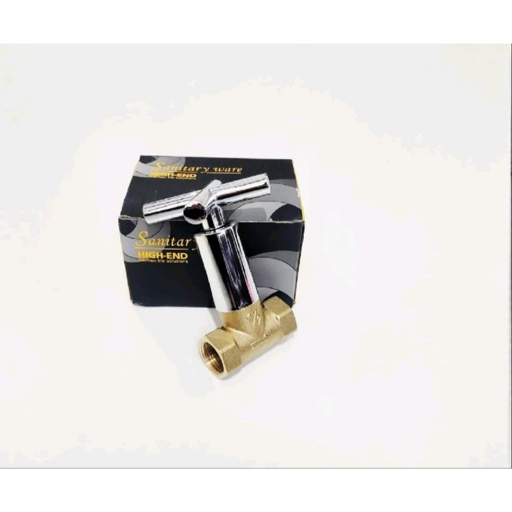 Kran Shower Tanam 1/2" inch / Stop Kran Tanam Kuningan / Keran Shower Tanam 1/2 in