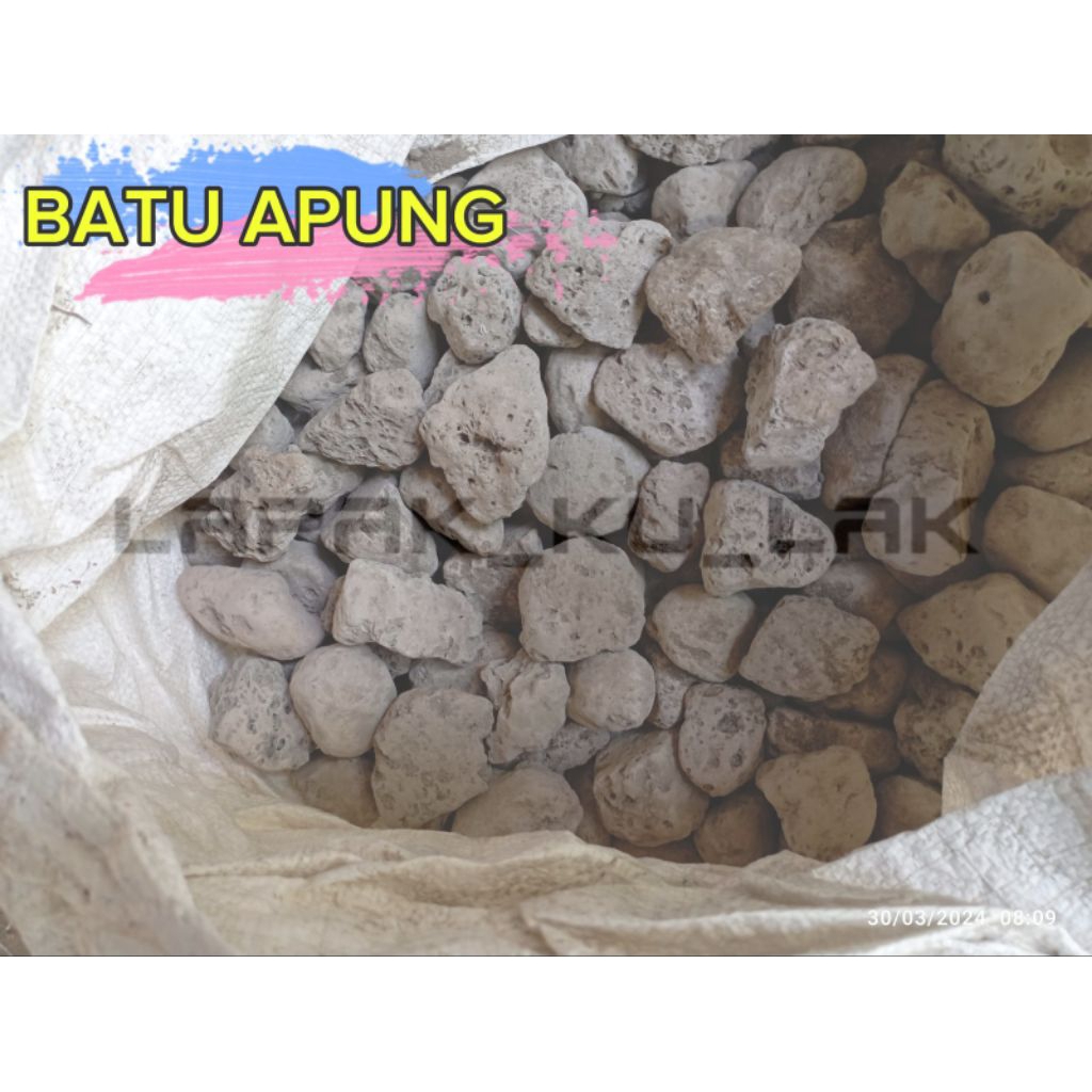 BATU APUNG GOMBONG 20KG MEDIA FILTER KOLAM