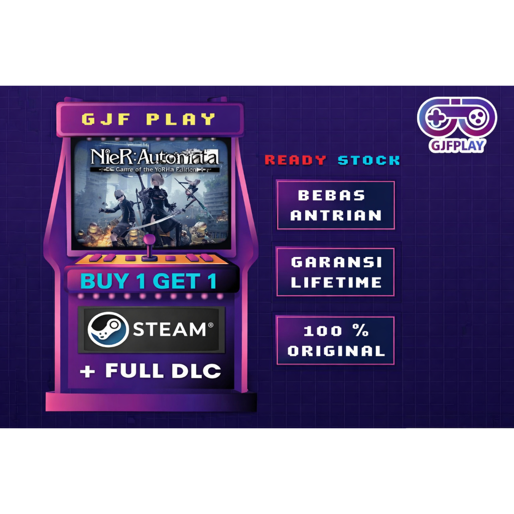 ⁠Nier Automata Steam Game PC Original 100% Anti Limit Garansi Lifetime