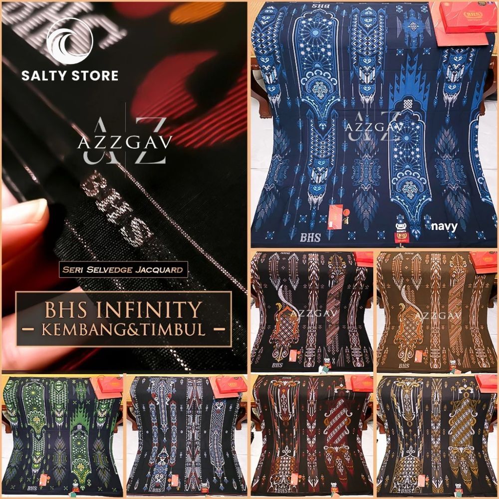 SARUNG BHS INFINITY ORI KEMBANG & TIMBUL | BHS INFINITI GRADE GOLD SILVER AFKIR