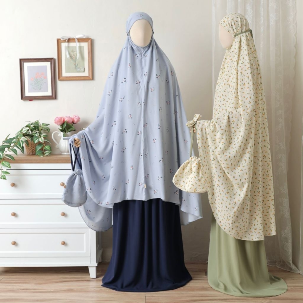 MUKENA RAYON VISCOSE JUMBO MOTIF CANTIK RESLETING DAGU TERBARU/ BASIC PRAYER SET MEWAH MURAH KEKINIA