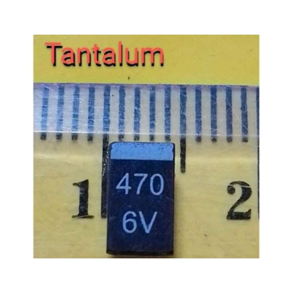 3pcs capasito TANTALUM 470/6V