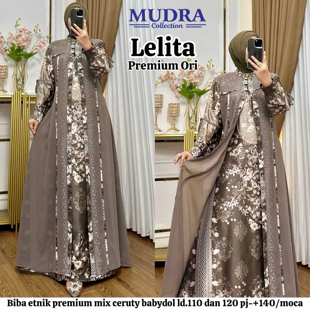 Gamis Mudra Collection / Gamis Terbaru / Gamis Wanita / Gamis Premium / Lelita / Mudra Hijab