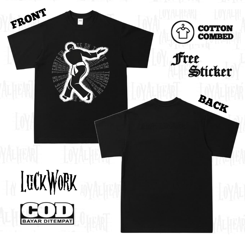 Kaos Psht Simpel - Kaos Sh Terate Pasang - Kaos Psht