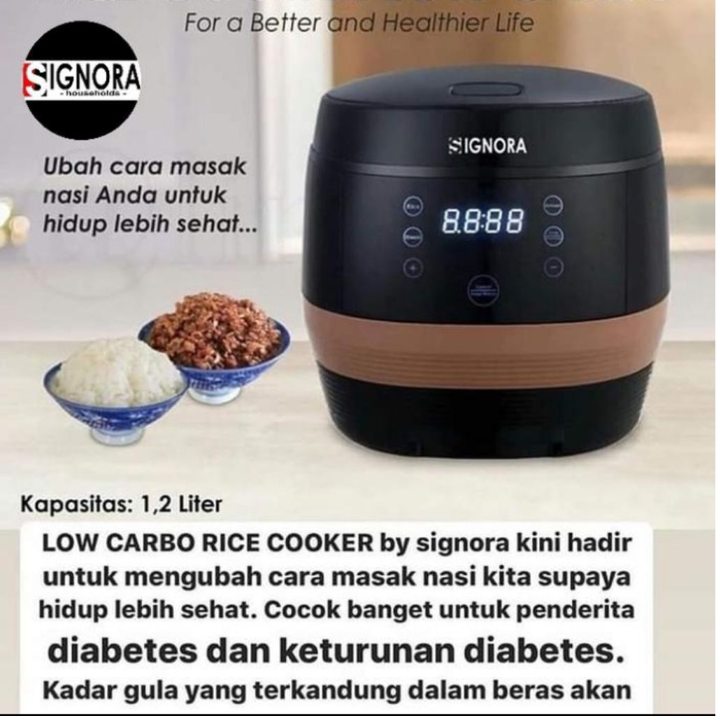 Rice Cooker Low Carbo 3liter - Signora