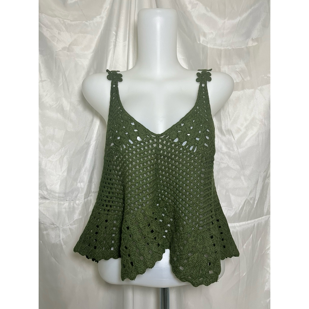 Atasan Tanktop Wanita - Hijau Army