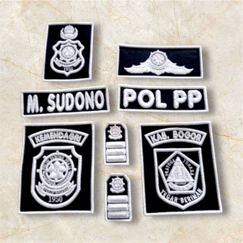 BORDIR LOGO TIMBUL SATPOL PP