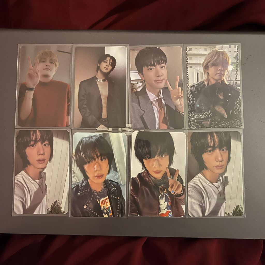 Photocard Jin Taehyung V Jimin BTS PC Echo Face POB Happy Layover Official