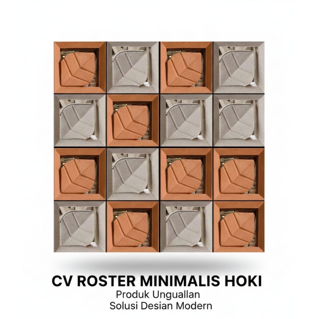 Roster Minimalis Hoki - Roster Daun Tablo - Roster beton