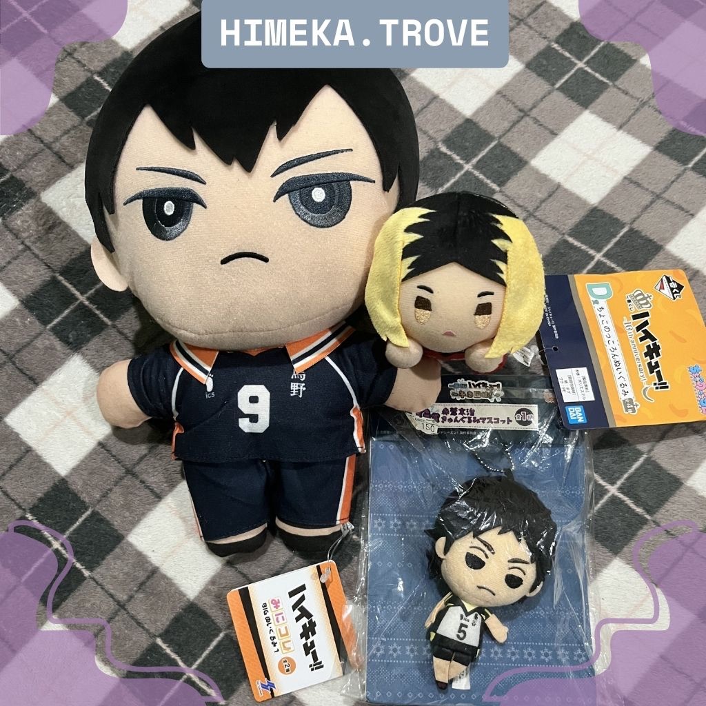 Boneka Haikyuu Plush Doll Kenma Kozume / Akaashi Keiji / Kageyama Tobio Official Character