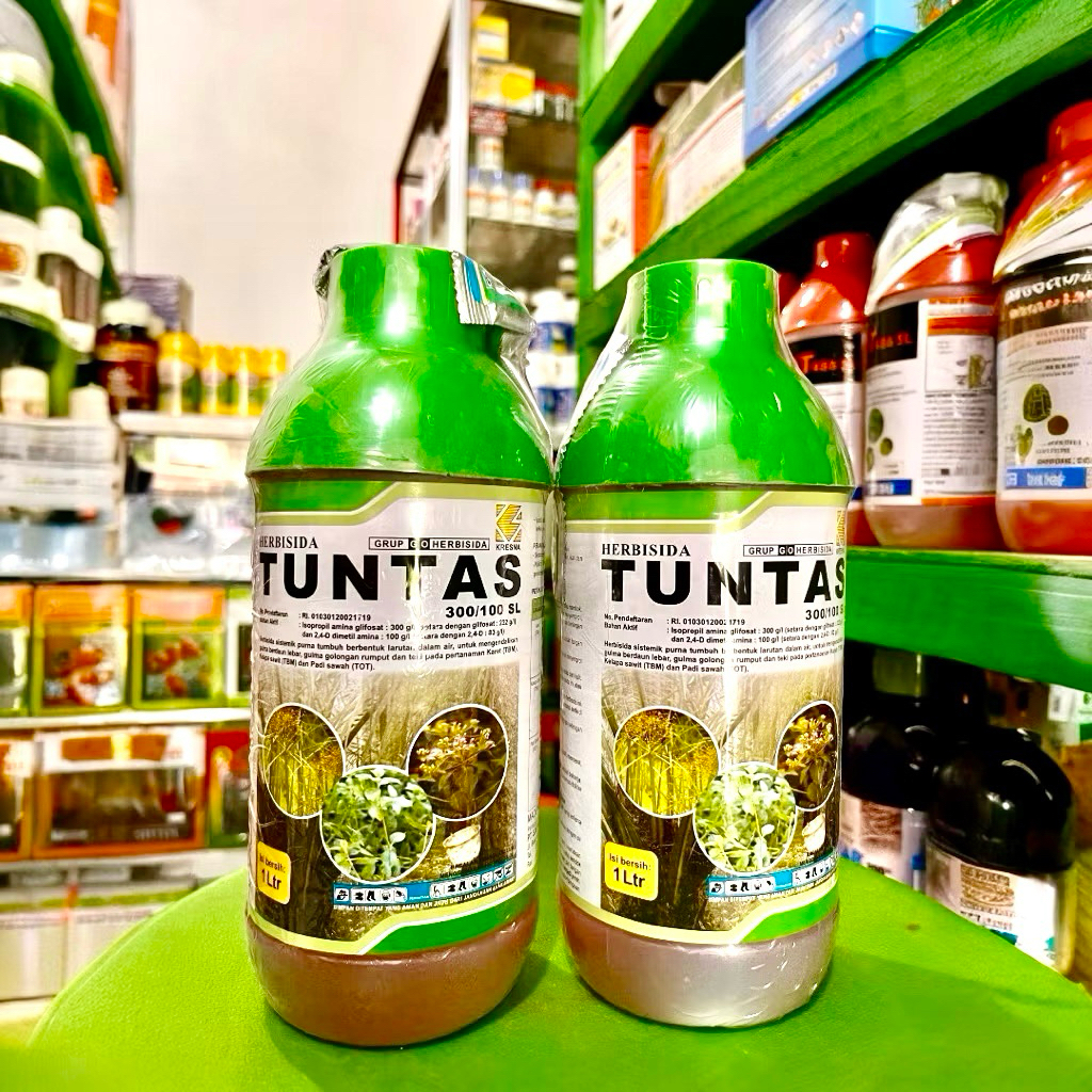 Herbisida Sistemik TUNTAS 300/100SL kemasan 1 Liter. Herbisida Pembasmi Rumput Liar Tuntas