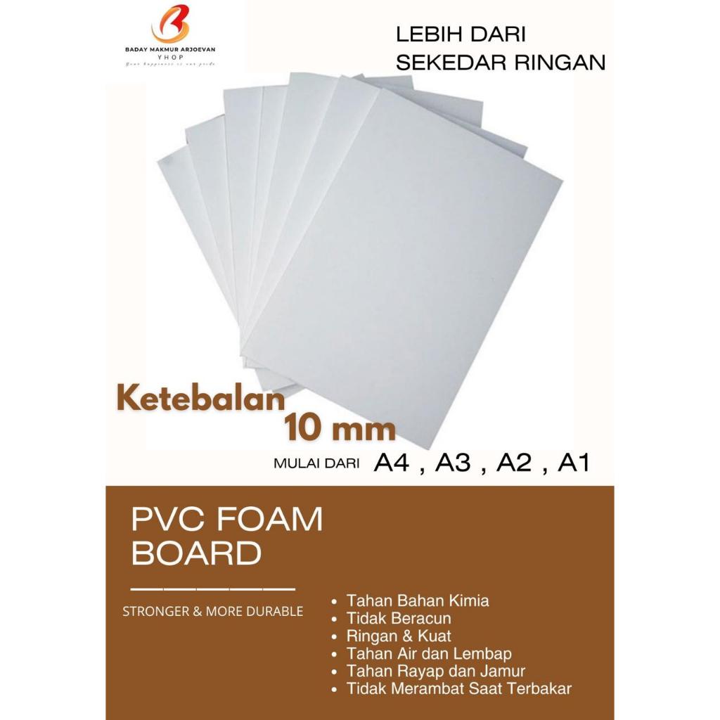 PVC BOARD Potongan Ketebalan 10mm | PVC Foam Board A4 A3 A2