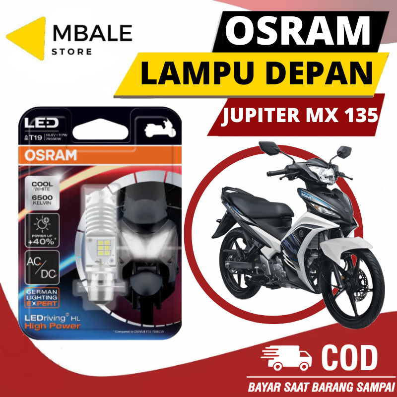 LAMPU DEPAN LED OSRAM YAMAHA JUPITER MX 135 ORIGINAL ARUS AC/DC