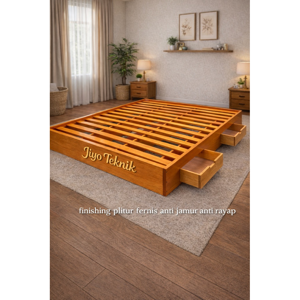 Divan Kayu Laci Dipan Kayu Laci Minimalis