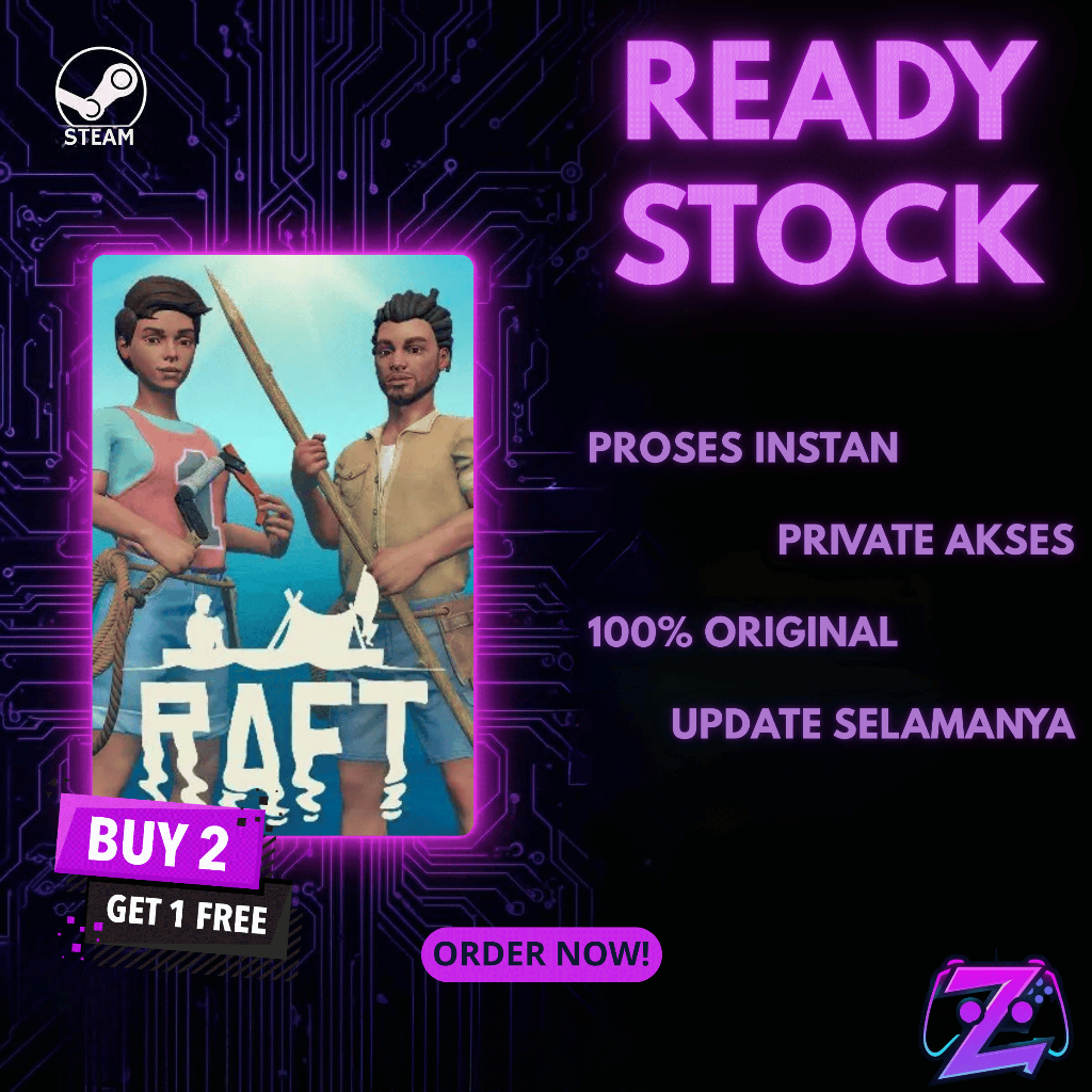 RAFT BELI 2 GRATIS 1 FULL VERSION Private Account (Non-Sharing) Masuk Steam Library