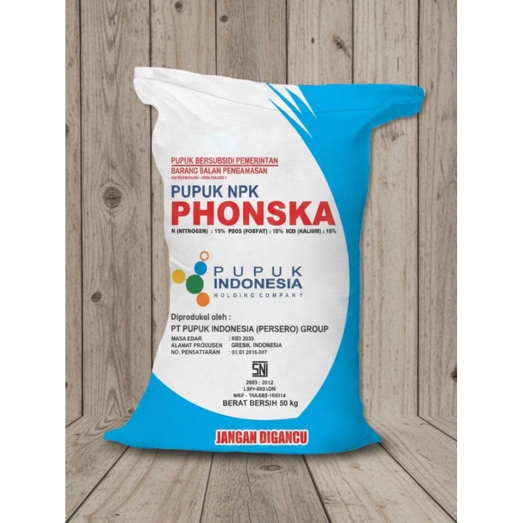 Pupuk NPK Phonska (N15% P15% K15%) 50Kg