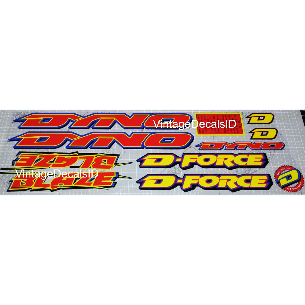 decals replacement BMX Dyno BLAZE