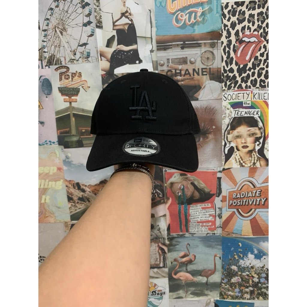 topi LA newera 9 forty second fullblack /blank