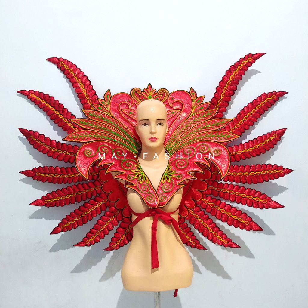 PAKET SAYAP KARNAVAL UKURAN TK-SD-SMP | AKSESORIS KERAH + SAYAP KARNAVAL