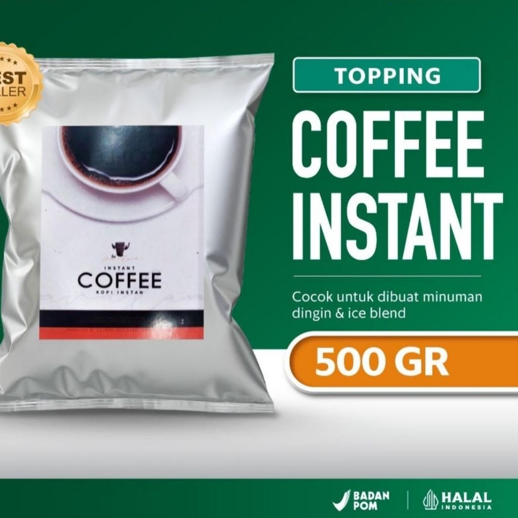 [Exp 2028] Coffee Instan 500 gram / Kopi Tanpa Ampas. Cocok untuk Dalgona atau Es kopi