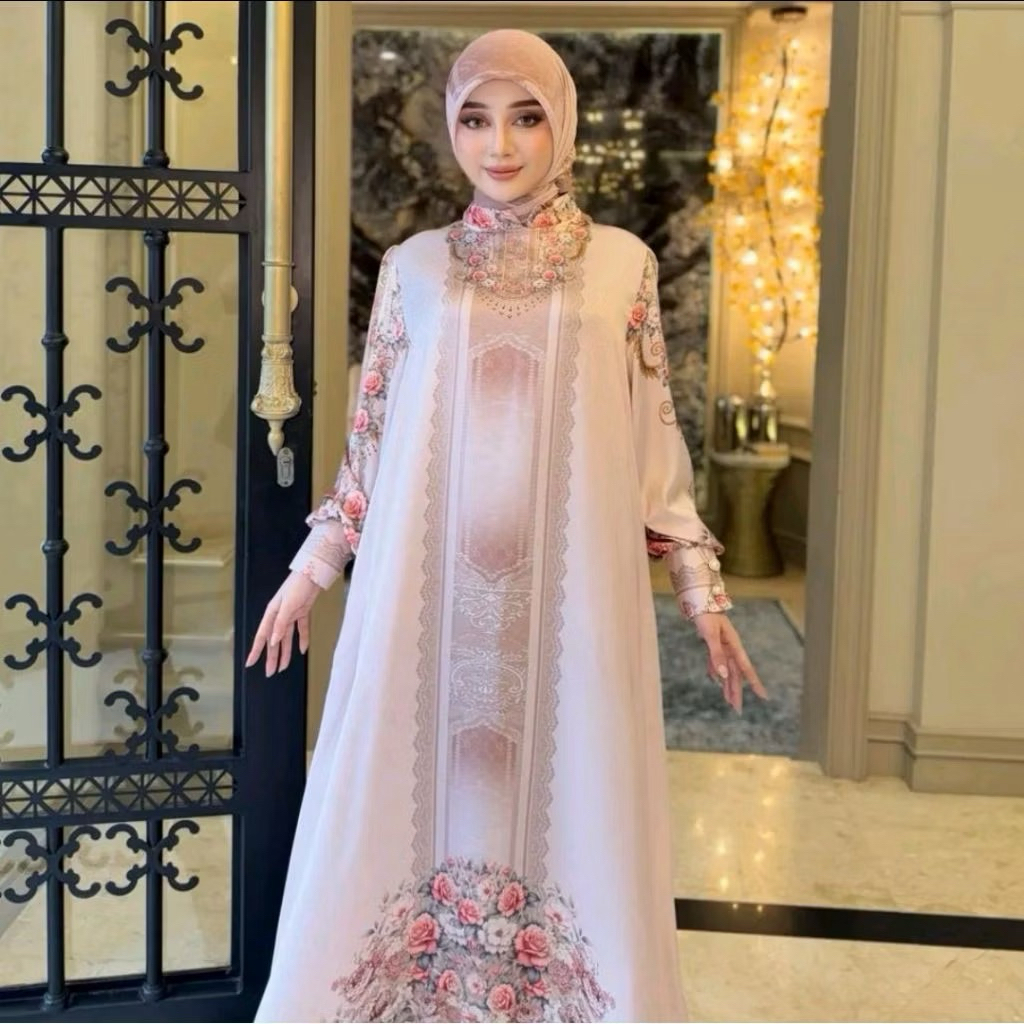 SHELLASAUKIA ORI DRESS SHELLASAUKIA ORI DI JAMIN 100% SET HIJAB SHELLASAUKIA ORI GAMIS SHELLASAUKIA 