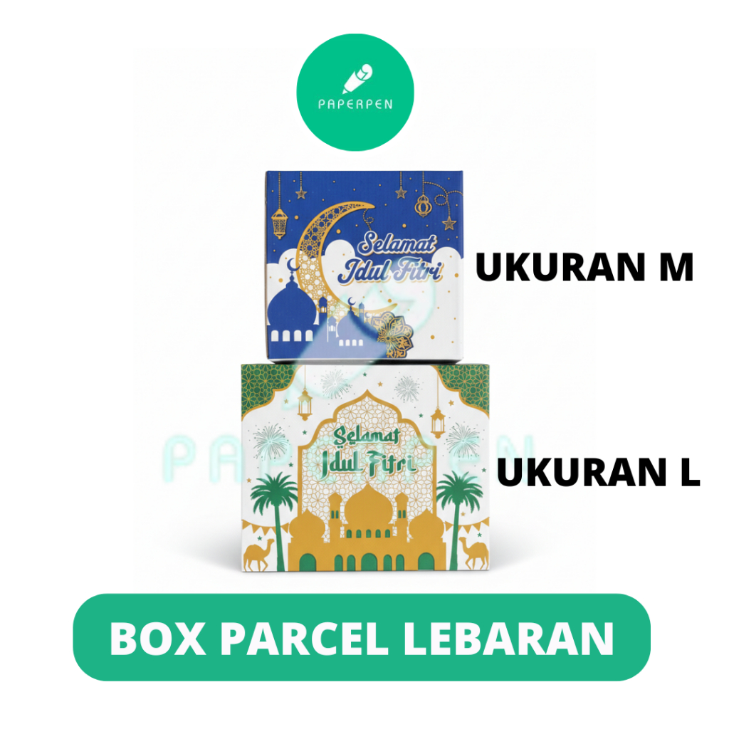 BOX PARCEL LEBARAN ukuran M dan L Kardus Parsel Kardus Hampers Lebaran