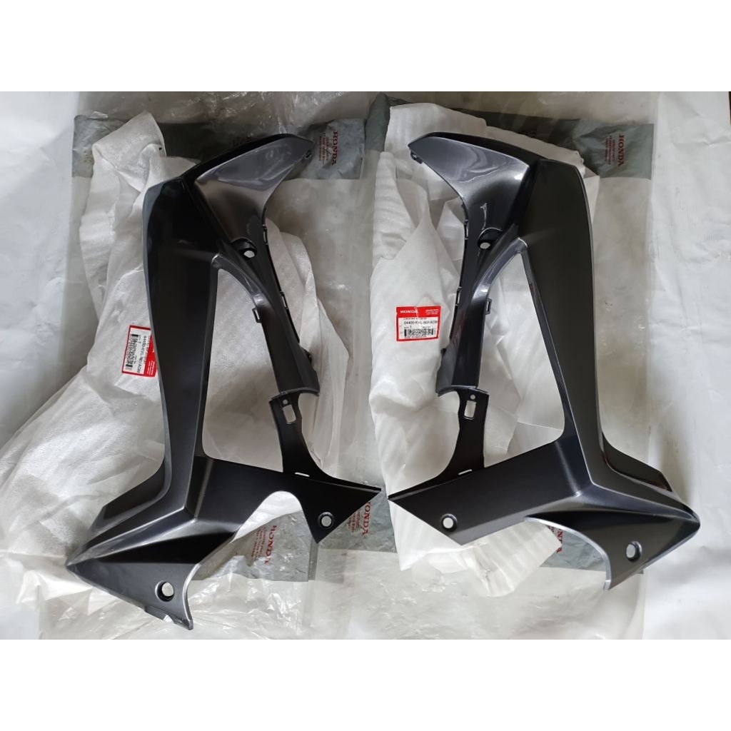 Legshield Sayap Honda SUPRA X 125 BATMAN Abu Original baru AHM