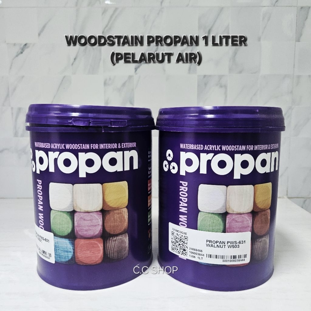 PROPAN WOODSTAIN AIR 1L / WS PROPAN PWS-631 Plitur Pewarna Kayu Glossy1 L / Cat Pelapis Kayu Eksteri