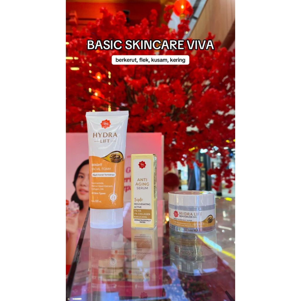 Viva Paket Basic Skin Care | Moisturizer | Facial Foam | Serum