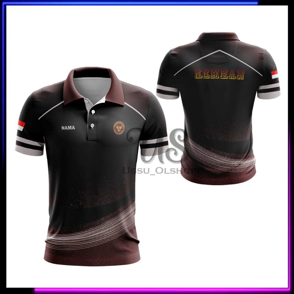 Kaos KEMHAN RI / Jersey Kemenhan Pendek Terbaru / Jersey PNS Kementrian Pertahanan Custom Nama