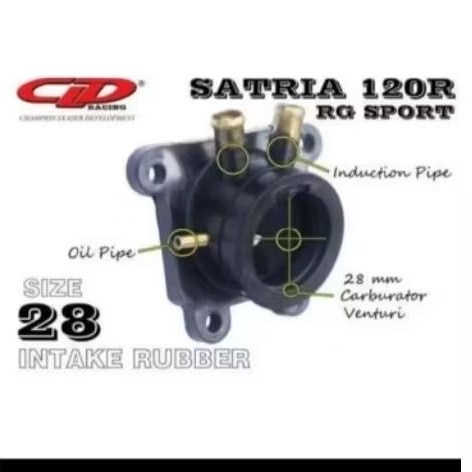 Karet intake manipold Cld racing Satria 2 tak 28