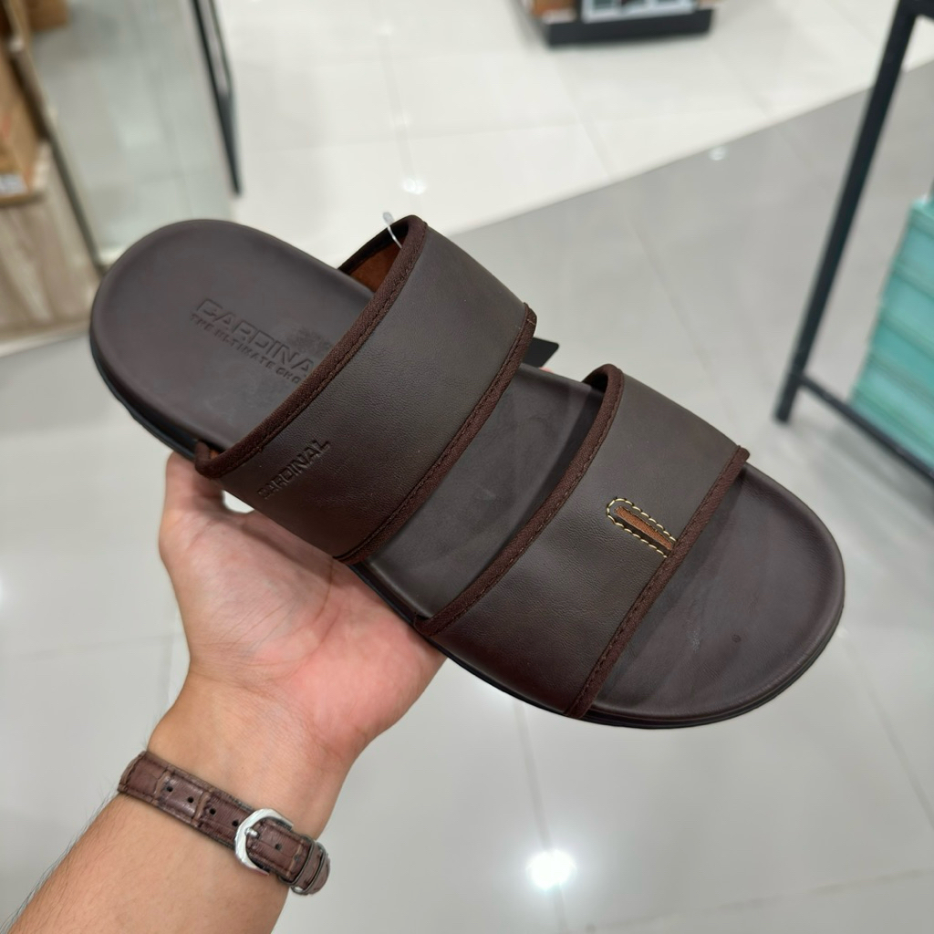CARDINAL Sandal Selop Pria Kulit Premium - Titip beli Mall
