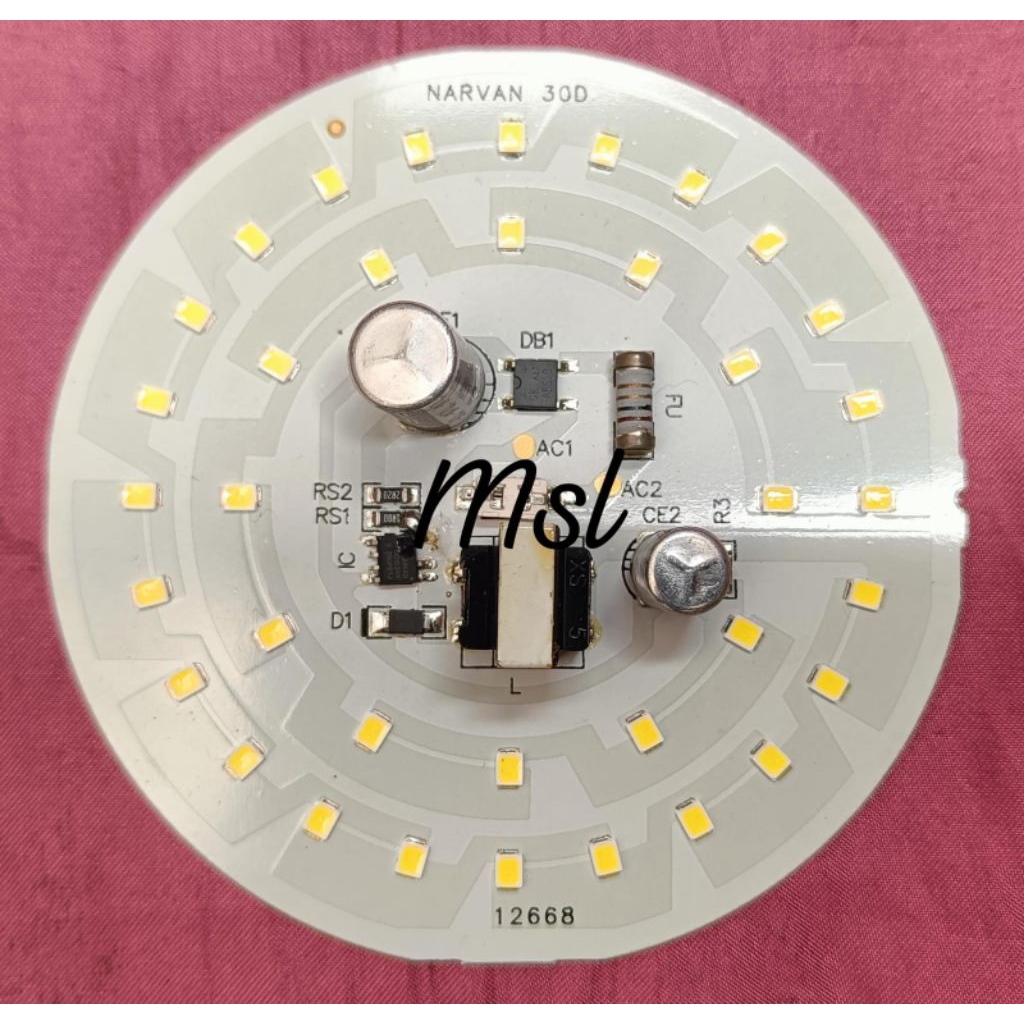 mesin lampu pcb led AC 30 watt 9v 94mm