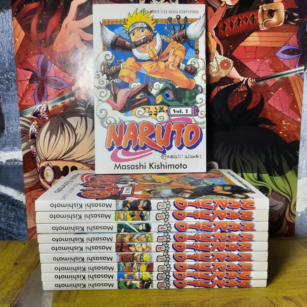 komik naruto 1-10 fullset