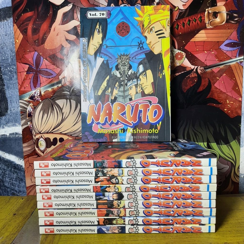 komik naruto 61-70 fulset