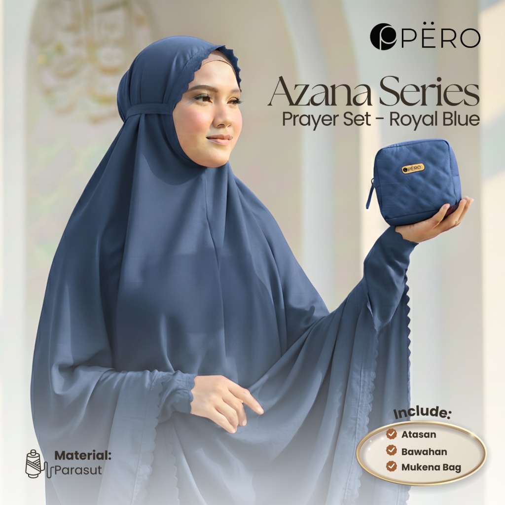 PROMO [Promo Best Deal] Pero Azana Series Mukena Travel with Mini Pouch / Mukena Kecil dengan Tas /