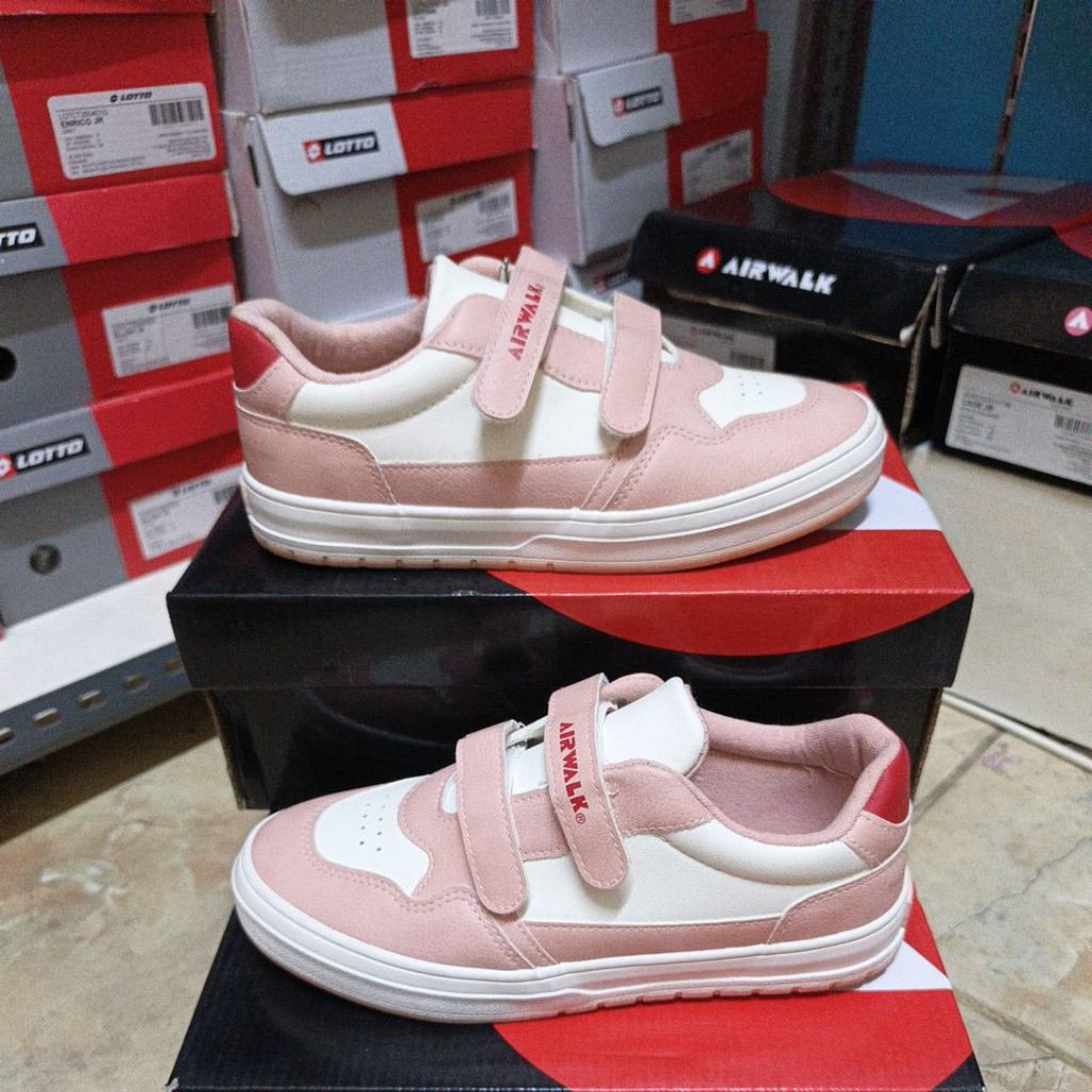 Sepatu Anak Airwalk Bellary Jr White Pink Original resmi sport station