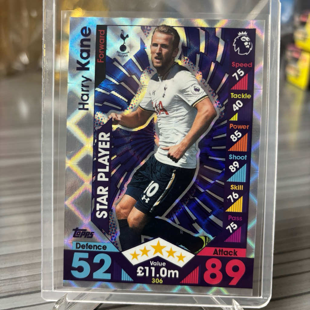 Kartu Bola Harry Kane Star Player Match Attax 2016/2017 Tottenham