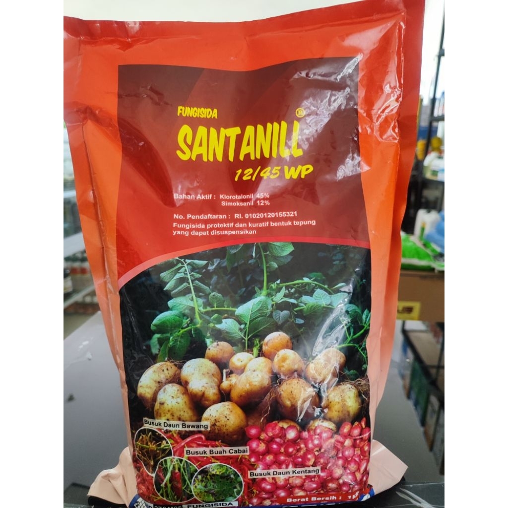 SANTANILL 57 WP Fungisida Simoksanil Klorotalonil 1KG