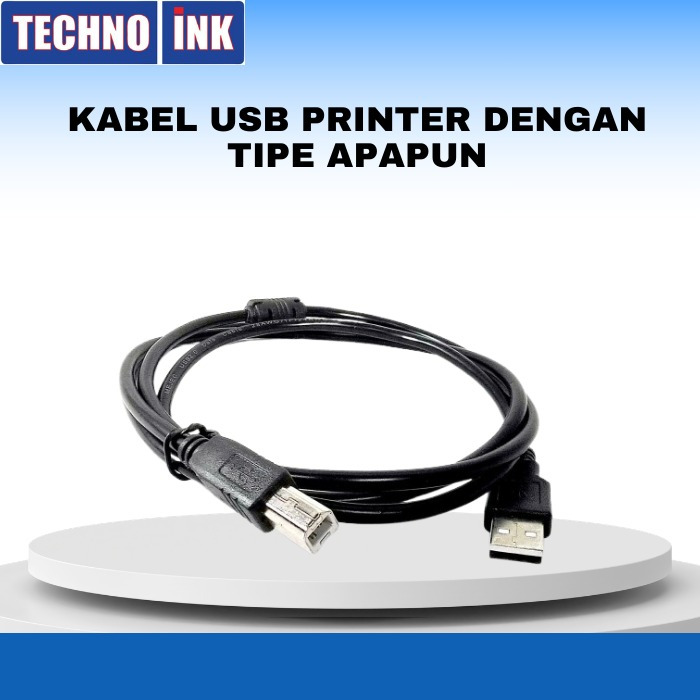 Kabel USB Printer 1,5 Meter Hitam Penghubung Komputer Laptop Tahan Lama