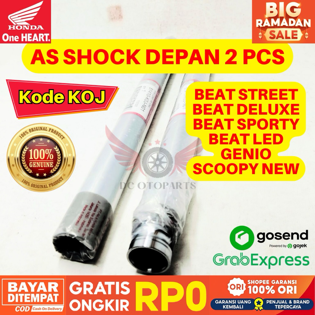 KOJ AS SHOCK BEAT STREET ORIGINAL AHM HONDA, PAKET AS SHOCK ORIGINAL SCOOPY, AS SHOCK BEAT SPORTY,, 