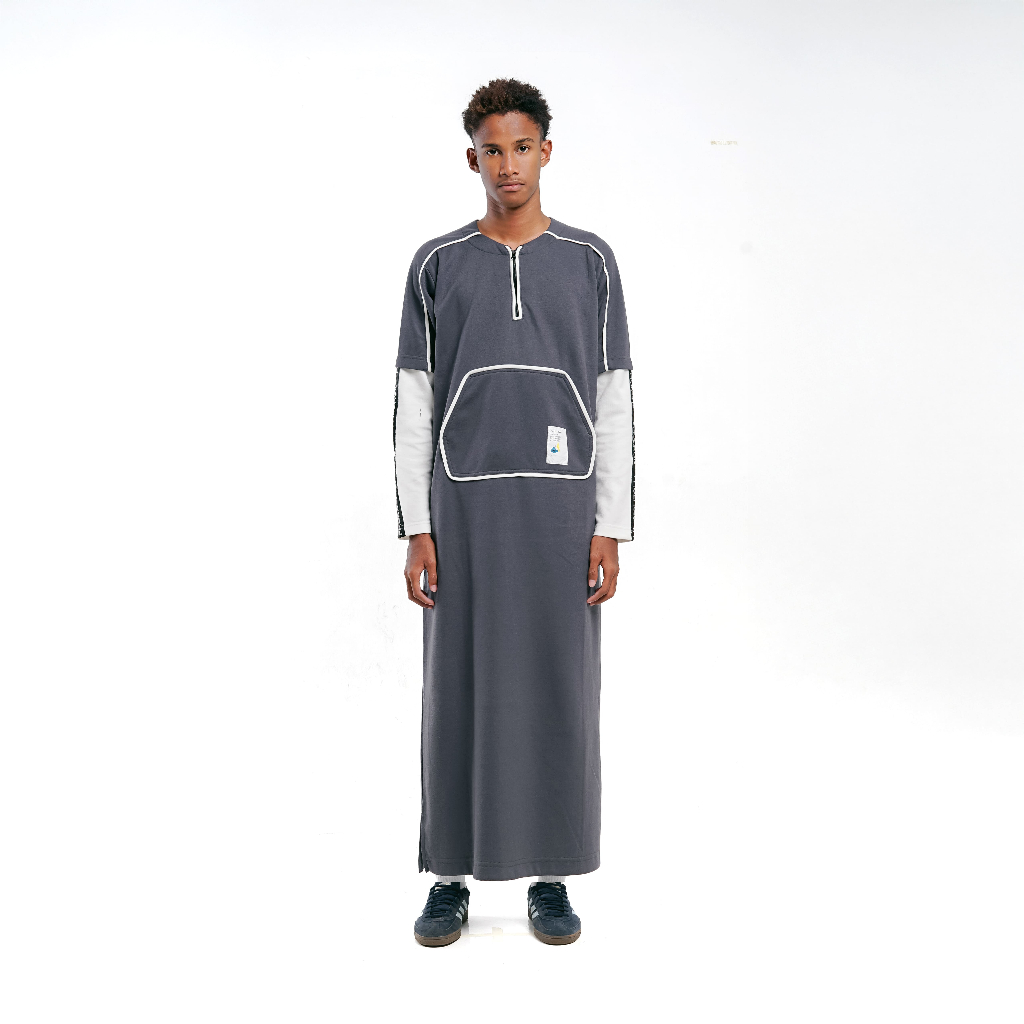Fholhok - Grave Darkgrey - Gamis Abu Abu Tua Pria