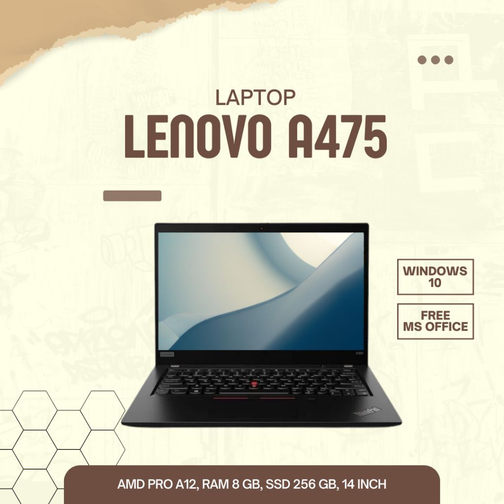 Laptop Lenovo A475 | AMD PRO A12 | RAM 8GB | SSD 256 GB