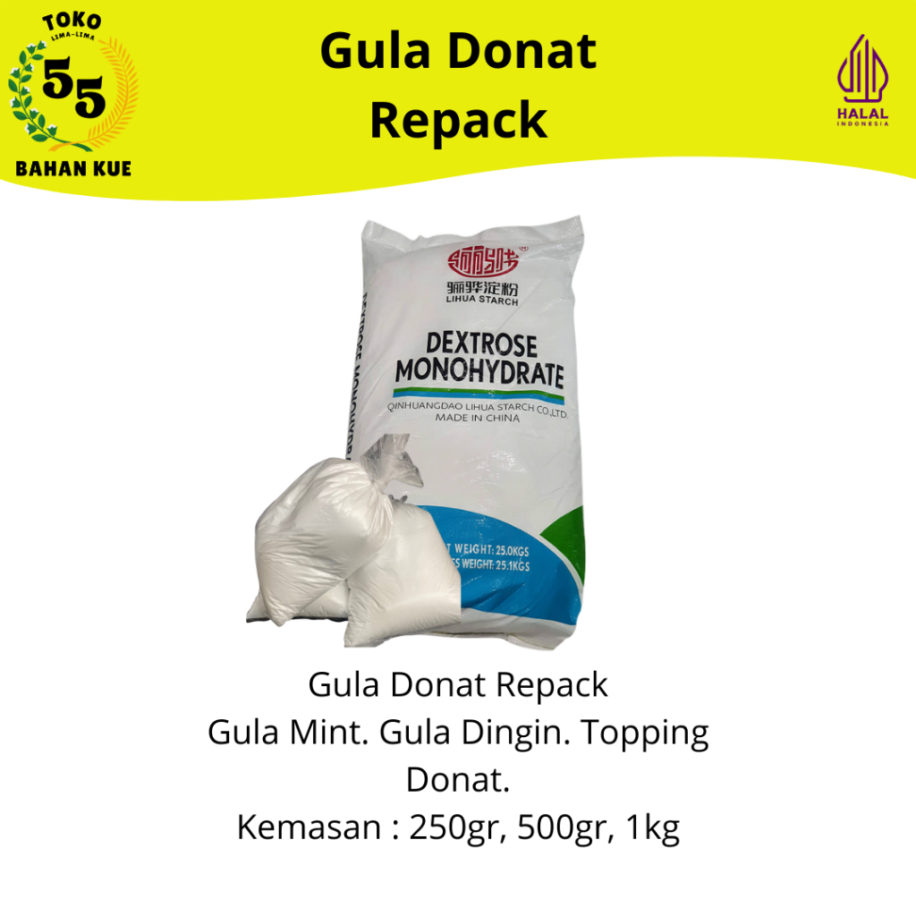 Gula Donat / Gula Dingin / Gula Mint / Dextrose Repack
