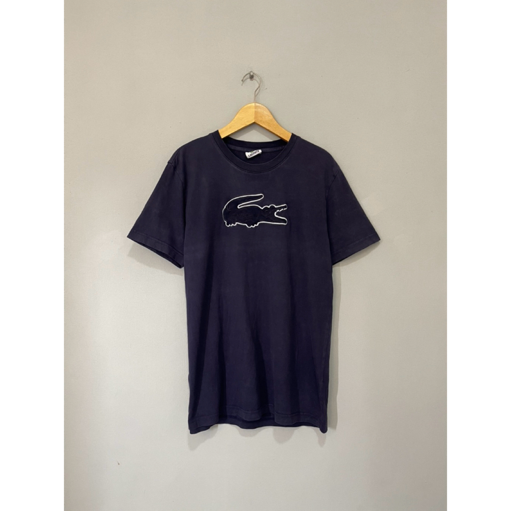 T shirt Lacoste Original / Kaos Lacoste / Kaos Lacoste Logo Bordir Original / Kaos Lacoste Big Logo