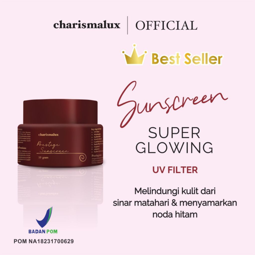 [ CHARISM ] PRESTIGE SUNSCREEN KEMASAN PREMIUM (10G)CHARISMALUX DOUBLE DOSE
