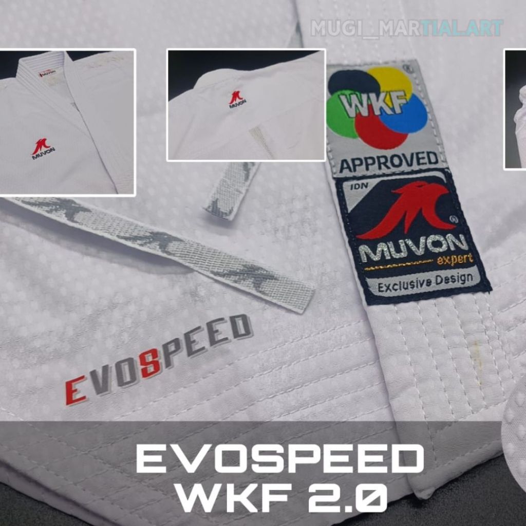 BAJU KARATE KUMITE WKF MUVON EVOSPEED ORIGINAL
